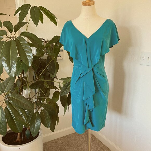 Coast UK Dresses & Skirts - Stunning Coast Turquoise Cocktail Dress (US 6)